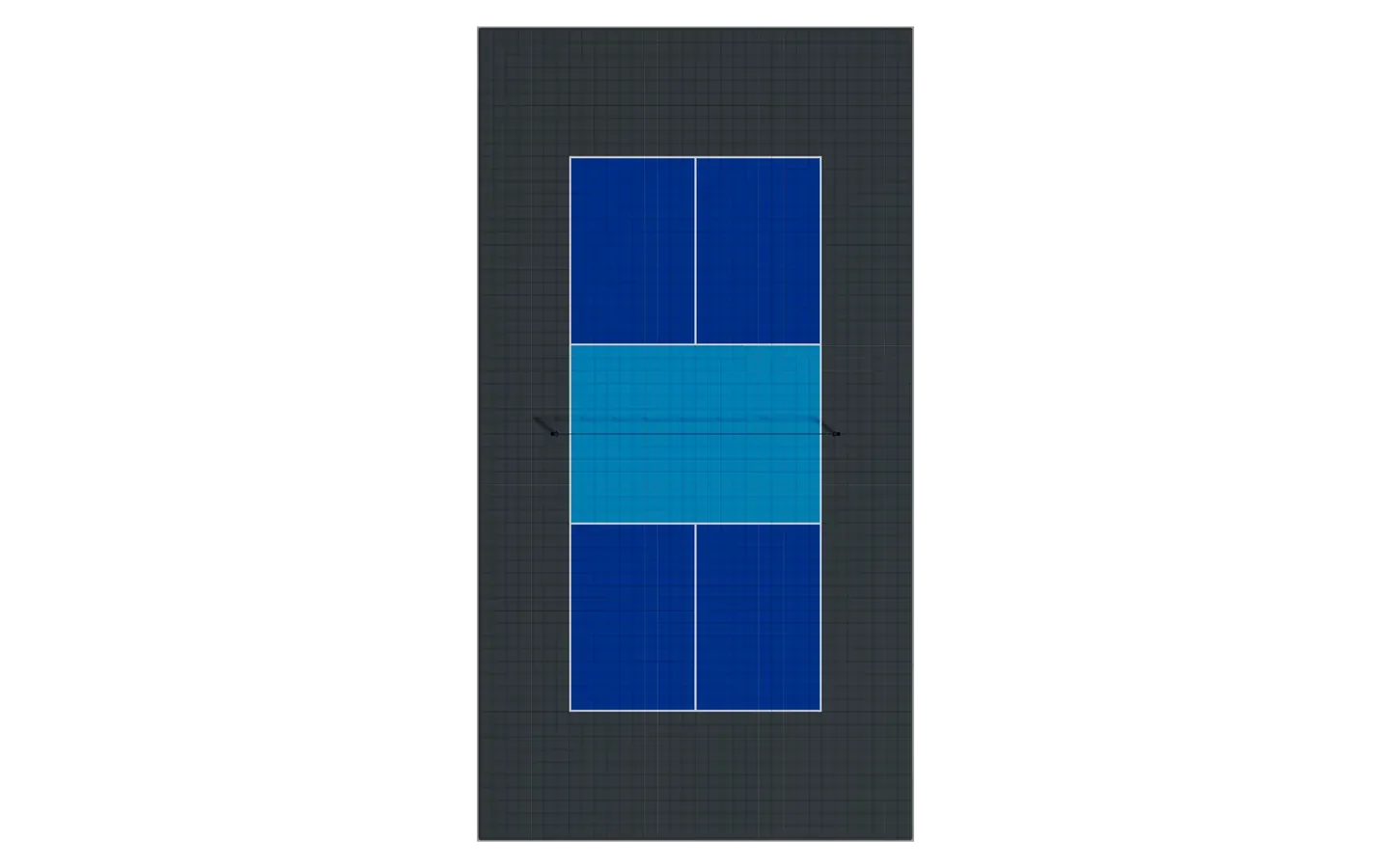 Comfort pickleball court