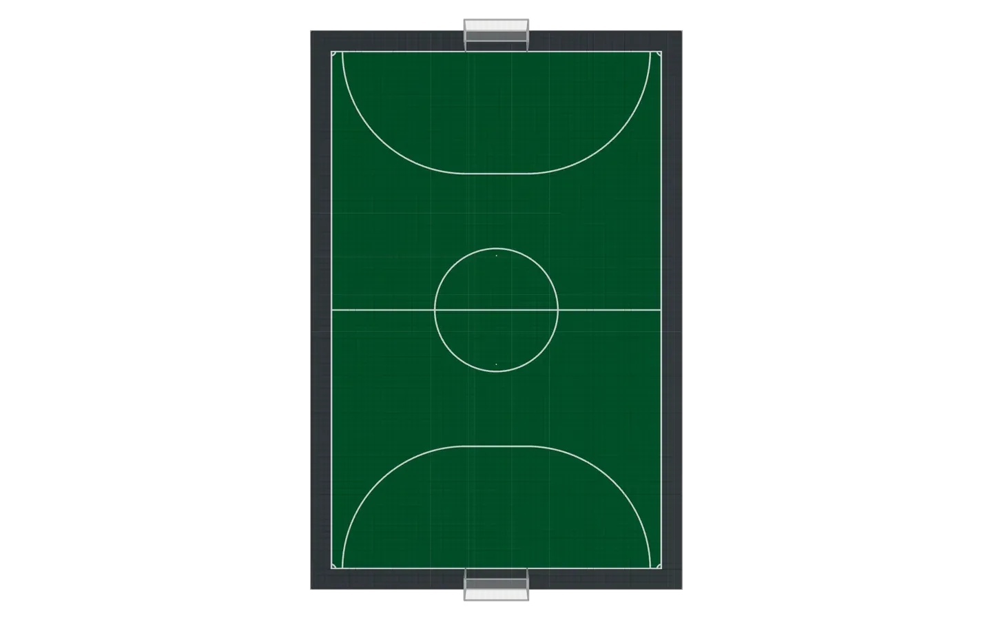 Compact futsal 25 × 16 m
