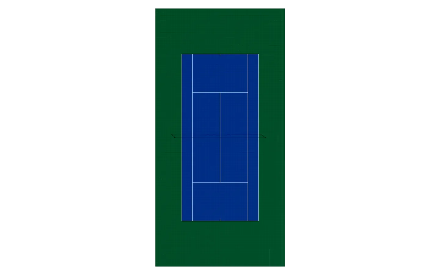 Celé hřiště ITF pro tenis
