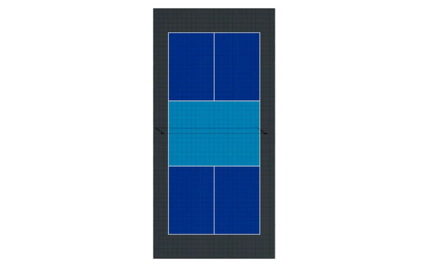 Garden pickleball court