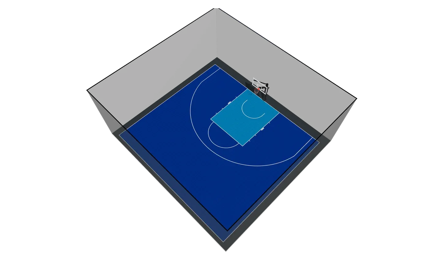 Sports hall half-court