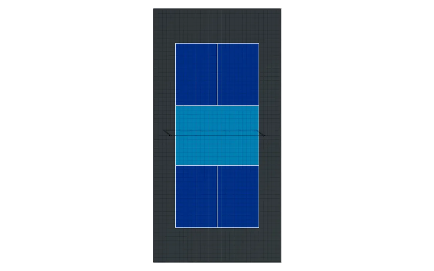 Standard pickleball court
