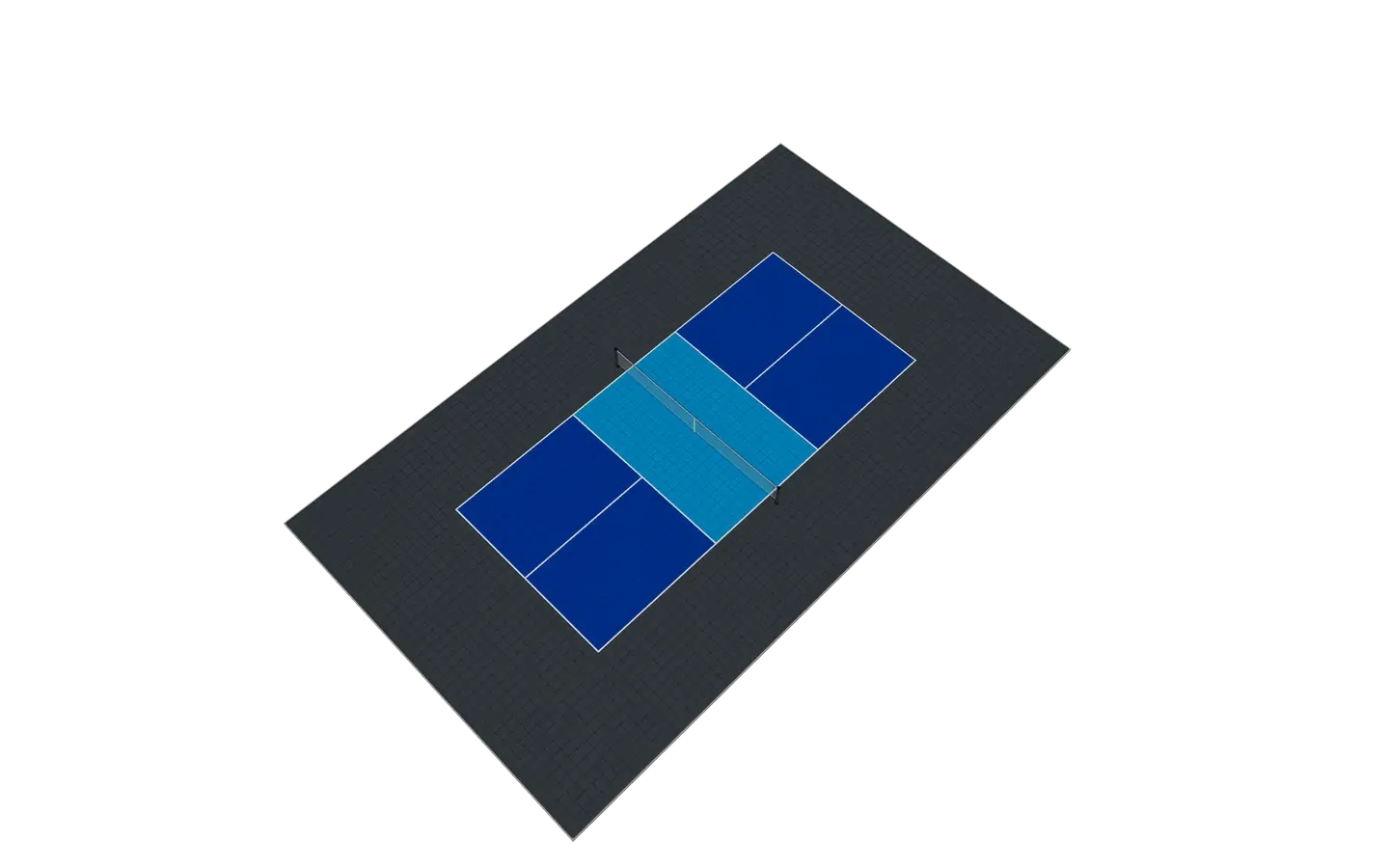 Tournament pickleball court