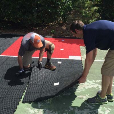 Como instalar um campo de basquetebol