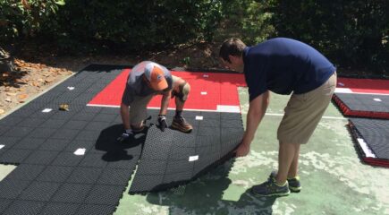 Cómo instalar una cancha de baloncesto