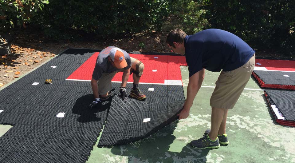 VersaCourt  Easy-to-Install DIY Basketball Court Kits