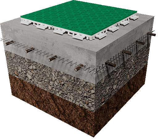 Super X na vhodném železobetonovém podkladu