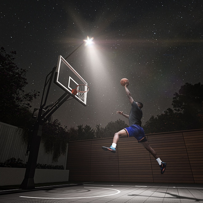 outdoor basketball court home