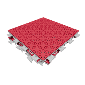Super X Modular Sports Tiles - Cherry Red